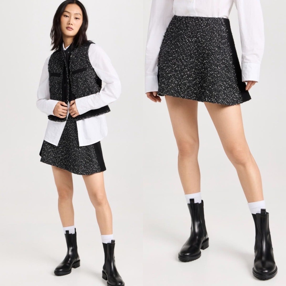 Rag & Bone Elsie Wool Mini Skirt